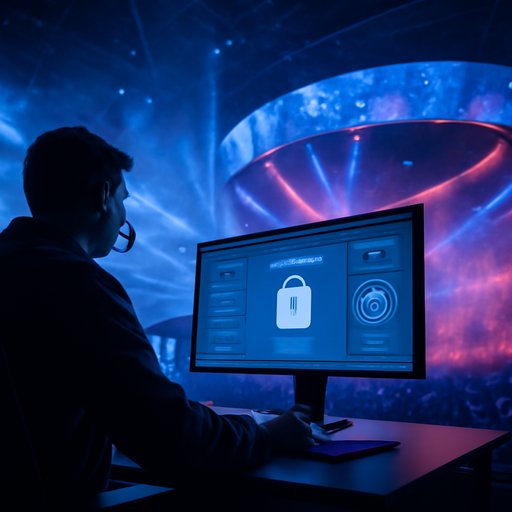 8up support agent reviewing security access on monitor